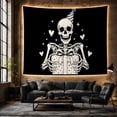 thumbnail image 5 of Framed Cute Animals with Skeleton Torso Depicted Open, Mystical Fantasy for Space Lovers, Galaxy Room Decor, Valentine'S Day Gift, Tapestry Wall Hanging for Bedroom and Dorm, 5 of 6