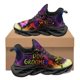 thumbnail image 1 of Zapatillas de deporte suaves con estampado de flores degradadas para mujer, de otoño e invierno, antideslizantes, con punta redonda, informales, planas y resistentes a la suciedad., 1 of 6