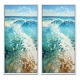 thumbnail image 2 of Designart "Beach Photo Oceanic flow XII" Coastal Beach Framed Wall Art Set Of 2 - Teal Beach Framed Wall Art Set Of 2, 2 of 7