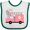 White and Green, variant on Inktastic Easter Fire Truck Egg Hunt Bunny Boys or Girls Baby Bib
