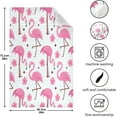 thumbnail image 3 of SKYSONIC Pink Tropical Flamingo Kitchen Dish Towel Set,Drying Kitchen Towels Tea Towels Gift Set for Drying Cleaning Cooking Baking 6Pcs, 3 of 7