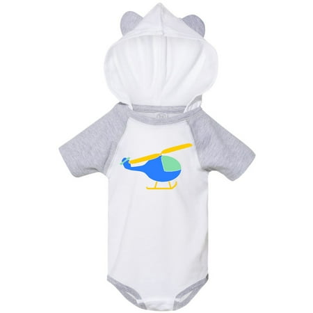 

Inktastic Cute Blue Helicopter Gift Baby Boy or Baby Girl Bodysuit