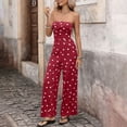 thumbnail image 2 of gakvbuo Summer Jumpsuits for Womens Sleeveless Racerback Back-Strap Long Pants Overalls Romper Playsuit Suspender, 2 of 8