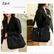 thumbnail image 3 of Bolso CALUOMATT para mujer, bandolera de lona, color negro, 3 of 7