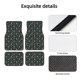 thumbnail image 4 of Balery Gold Snowflake Christmas Tree Juego de 4 Alfombrillas para Auto, Revestimientos de Caucho Resistente, Diseño Antideslizante, 4 of 7