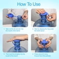 thumbnail image 6 of 5 PCS Upgrade 3 & 5 Gallon Water Jug Cap, Reusable Replacement Caps, Non Spill & Leak Free Lids for 55mm Water Bottle, 6 of 7