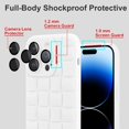 thumbnail image 3 of Compatible with iPhone 14 Pro Case with Camera Lens Protector, Cute 3D Plaid Design iPhone 14 Pro Phone Case for Women Girls, Soft TPU Shockproof Protective Cover 14 Pro White, 3 of 12