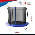 thumbnail image 2 of Trampolín Brincolín 8 Pies 2.44 m Con Red de Seguridad STATS SPORTS, 2 of 5