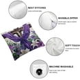 thumbnail image 4 of Nawypu  Emotion Easter Throw Pillow Covers  2pcs, He is Risen Spring Farmhouse Holiday Purple Cushion Case for Home Sofa Couch Decoration  18x18in, 4 of 6