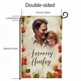 thumbnail image 3 of PHYHOO  Happy Father's Day in Heaven Garden Flag Double Sided, Burlap Memorial Garden Flags Banners for Daddy Papa Grandpa Outdoor Home Decor White, 3 of 6