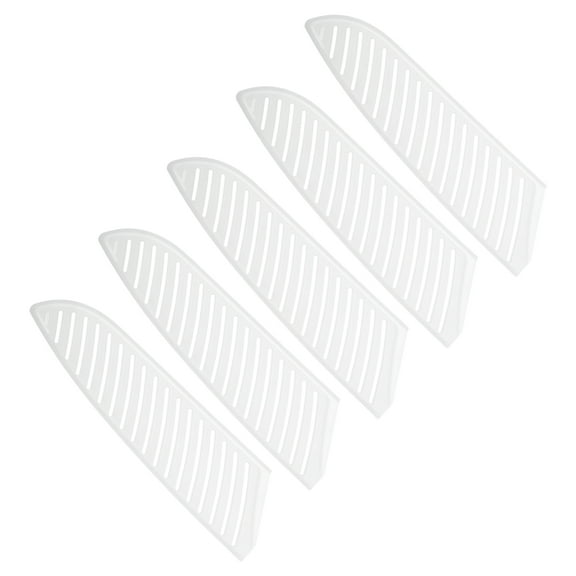 Uxcell PP Knife Sheath Cover Sleeves Edge Guard for 7" Santoku Knife, White 5 Pack