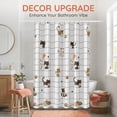 thumbnail image 5 of Unique Bargains Printed Waterproof Shower Curtain Sets with 12 Hooks Cat 71"W x 71"L, 5 of 7