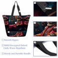 Cat Retro Women's Water Repellent 900D Encrypted Oxford Cloth Handbag