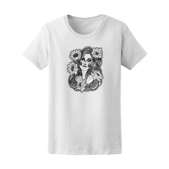 Beautiful Mermaid Fairy Girl Women T-Shirt - Image by Shutterstock, Female Medium