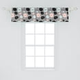 thumbnail image 2 of Ambesonne Floral Window Valance, Abstract Peony Blossoms Art, 54" X 12", Peach Pale Blue, 2 of 3