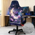 thumbnail image 4 of Xoenoiee Galaxy Butterfly Moon Rose Flower Pattern Gaming Chair Cover Set, Stretchable Game Chair Slipcovers with 2 Armrest Covers, Scratch-Proof Gamer Desk Chair Covers for Computer Office Seat, 4 of 7