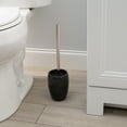 thumbnail image 2 of ELLE Paris Eclat Glitter Toilet Bowl Brush and Holder, Black, 2 of 5