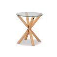 thumbnail image 1 of Baxton Studio Table d'Appoint Moderne et Contemporaine en Verre et Bois, 1 of 3