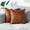 Brown, variant on Vorkoi Faux Leather Decorative Throw Pillow Covers Modern Solid Outdoor Cushion Cases Luxury Pillowcases for Couch Sofa Bed 16x16 Inches