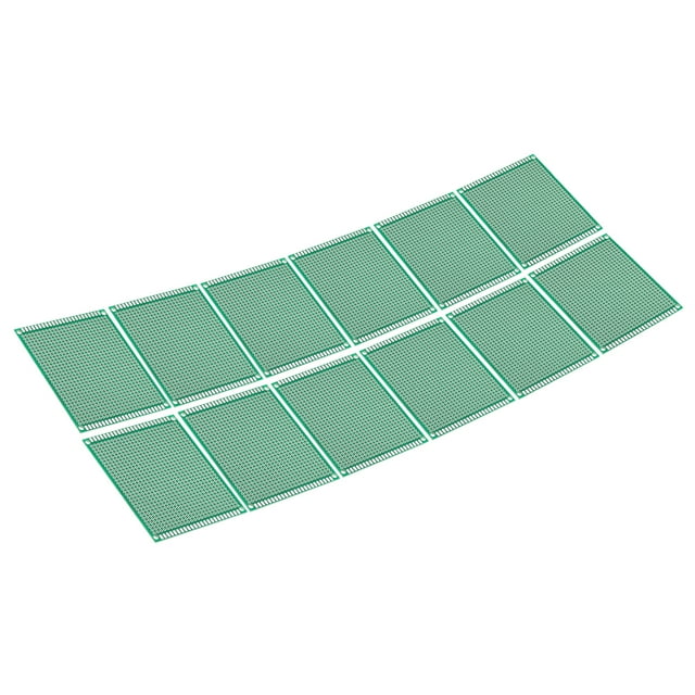 Placa de PCB de 3.5" x 2.8", 12 Pcs Placas de Prototipo de Un Solo Lado para Soldadura y Placas de Circuito de Proyecto Electrónico Soldables, Verde