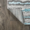 thumbnail image 5 of JONATHAN Y SILK ORCHID 2 x 8 Runner Rug, Batten Stripe - Gray/Turquoise, SOR204A-28, 5 of 7