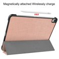 thumbnail image 5 of Dteck Smart Case for Apple iPad 10.9" Air 4th Gen (2020 Released),Slim Hard Back Shell Luxury Leather Automatic wake/sleep Kickstand Folio Protective Cover,Rosegold, 5 of 8