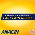 thumbnail image 5 of Anacin Fast Pain Relief, Aspirin + Caffeine Pain Reliever, Regular Strength, 300 ct (Pack - 3), 5 of 5