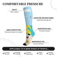 thumbnail image 3 of Lsque Gnomes On The Beach Pattern Sport Compression Socks for Men & Women 15-20 mmHg Knee High Nurse Pregnant Running Medical and Travel Athletic, 3 of 6