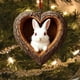 thumbnail image 5 of Adornos navideños, adornos navideños, regalos navideños, colgante acrílico con forma de corazón., 5 of 7
