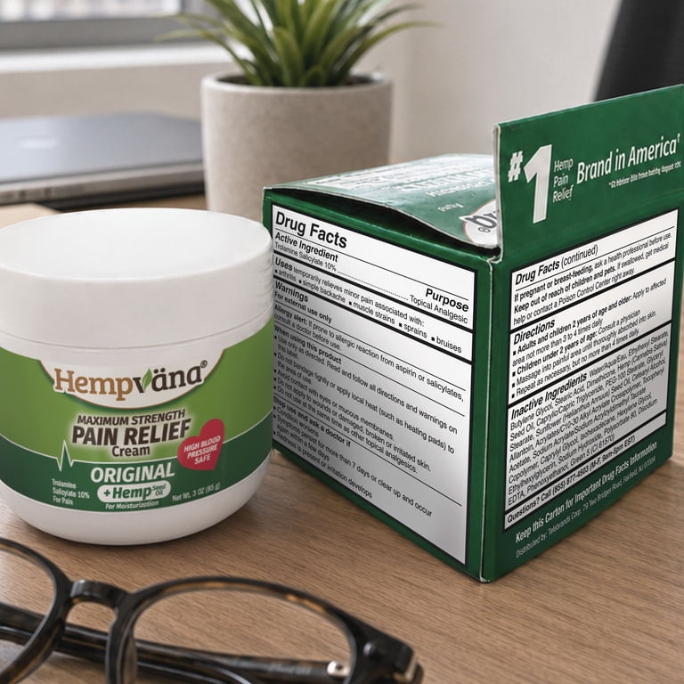 Hempvana Original Pain Relief Cream, Hemp Oil Formula photo 8