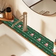 thumbnail image 2 of Yayeee Faucet Mat for Kitchen Sink 30" Diatomite Long Splash Guard Pad, Green Christmas Trees, 2 of 7