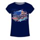thumbnail image 4 of Blusa informal de manga corta con estampado del Día de la Independencia para mujer Fridja  hjk5287, 4 of 5