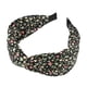 thumbnail image 1 of Diadema anudada con flores retro, diadema ancha antideslizante para mujeres niñas, negro 5 x2.09, 1 of 8