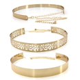 thumbnail image 1 of Ceinture de Taille pour Femmes en Métal 3 Pcs Couleur Unie Ceinture Tout-Aller Ceinture à Cordon, 1 of 10