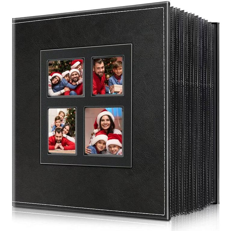 Photo Album 3x3.5 4x4.8 300 Photos PU leather Hardcover Large Capacity for  Family Wedding Anniversary Baby travel Vacation