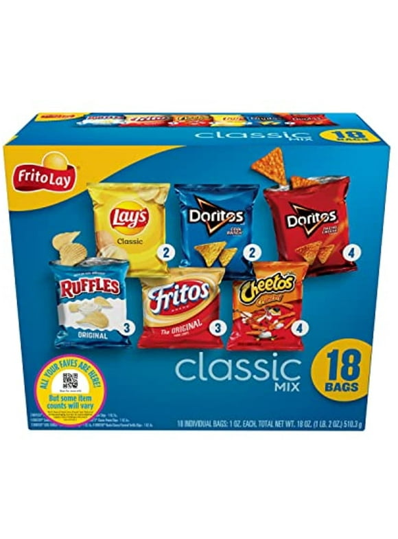 Frito-Lay Classic Mix Variety Pack, (18 Pack) (Assortment May Vary)