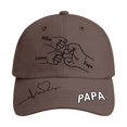 thumbnail image 4 of LIIPEE Man Baseball Cap Casual Father's Day Letter Graphic Printed Unique Handmade Customizable Hats Male Celebration Fashion Breathable Comfortable Daily Hats,Coffee,One Size, 4 of 4