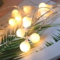 thumbnail image 4 of LED Globe String Lights  33FT 80LED Ball String Lights Indoor/Outdoor Decorative Light  Battery Powered Christmas Starry Fairy String Lights, 4 of 9