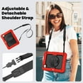 thumbnail image 3 of for iPad Air 11 inch M2 / M3 2024 2025 Heavy Duty Shockproof Protective Rugged Heavy Duty Case with Screen Protector 360° Rotating Stand Hand Strap Shoulder Strap and Pen Holder, 3 of 8