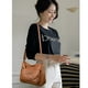 thumbnail image 3 of Bolsa Dama Suave Cuero Gran Capacidad Impermeable P/ Viaje Resistente CAFE Bolso bolso, dama, casual, 3 of 3