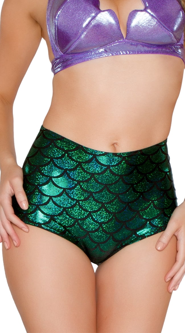 high waisted mermaid shorts