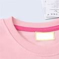 thumbnail image 4 of Baby Girl Clothes Sweatshirt Graphic Print Long Sleeve Hooded Sweatshirt Crewneck Warm Blouse Tops Clothes for Girls Pink,6-7 Years, 4 of 5