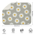 thumbnail image 2 of 2 Pcs Daisy Flower Dish Drying Mat - 18 X 24 Inch Absorbent Microfiber Kitchen Counter Mat – Quick-Dry Dish Rack Alternative, Dish Drying Pad for Dishes, Cups, Utensils, Pots & Pans, 2 of 3