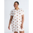 thumbnail image 2 of Joyspun Women's Dreamy Soft Collection Sleepshirt with Short Sleeves, Sizes S/M-2X/3X, 2 of 5