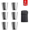 thumbnail image 2 of 7pcs Stainless Steel Drinking Cup Set, Bartending Cup, Shot Glasses Portable Wine Glass, 2 of 3