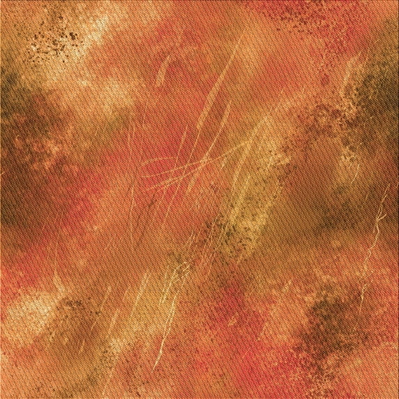 Ahgly Company Indoor Square Patterned Neon Orange Area Rugs, 8' Square