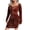 Womens Velvet Dress Brown, variant on OSFVNOXV Velvet Mini Dress for Women Long Sleeve Ruched Bodycon Sweetheart Neck Flared Wrap Office Work Dress