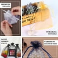 thumbnail image 4 of Efavormart 50 Pack | 4" Black Organza Drawstring Wedding Party Favor Gift Bags, 4 of 7