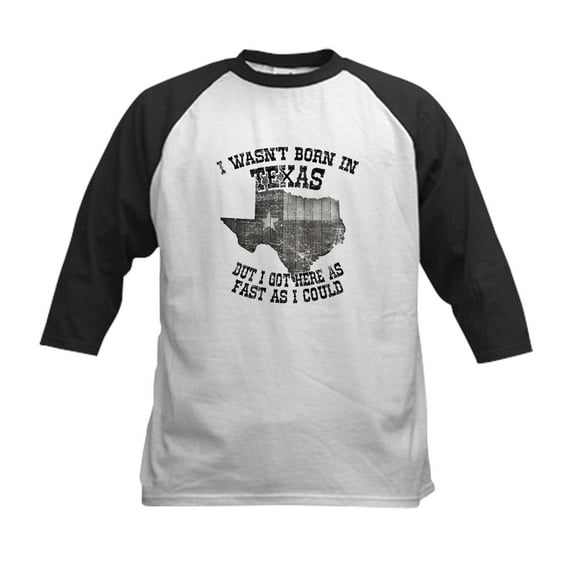 CafePress - Texas Kids Baseball Jersey - Kids Cotton Baseball Jersey, 3/4 Sleeve Shirt