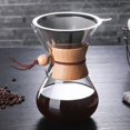 thumbnail image 3 of Minimalist Home Drip Coffee Maker Set - 1000ml Round Glass Pot with Filter, Compact Design for Small Households, Affordable 5-10 Yuan Brewing Kit for Daily Use, Simplified Modern Kitchenware for, 3 of 3